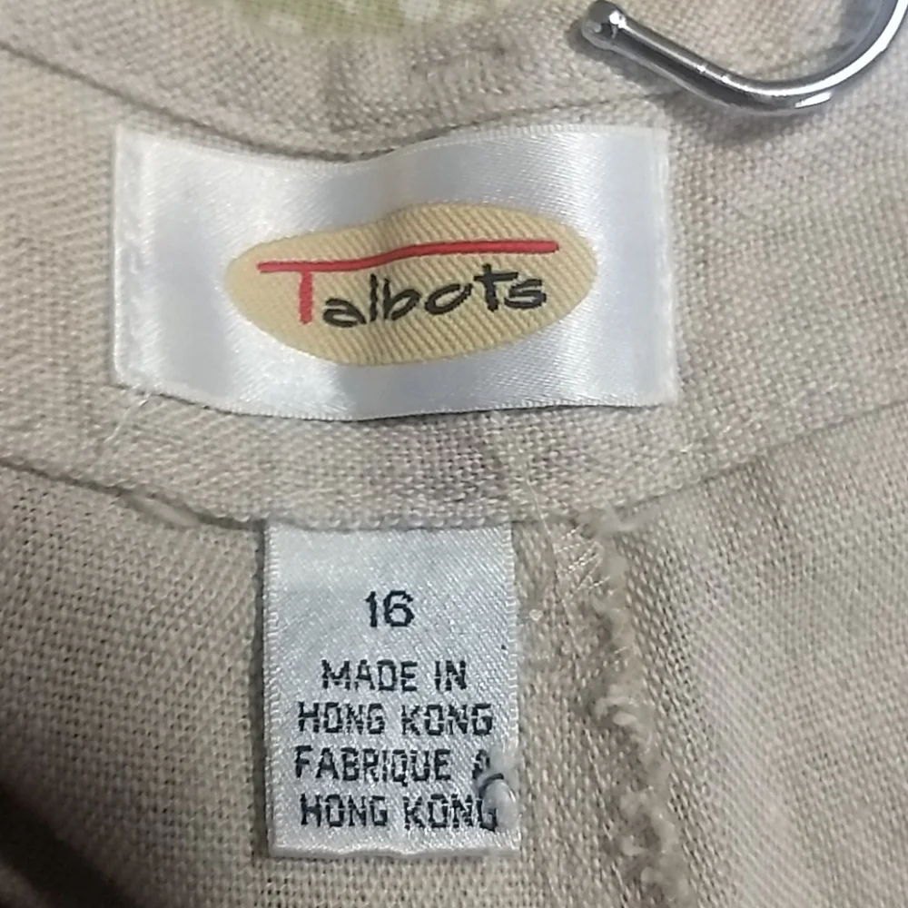 Talbot's Linen Cotton Blend Shorts Size 16